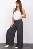 Solid Tiered Wide Leg Pants by EG Fashion - Rosa Apparel