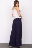 Solid Tiered Wide Leg Pants by EG Fashion - Rosa Apparel