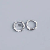 Stainless Steel Minimalist Huggie Hoop Earrings - Rosa Apparel