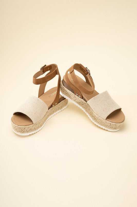 TOPIC-S Espadrille Ankle Strap Summer Sandals - Rosa Apparel