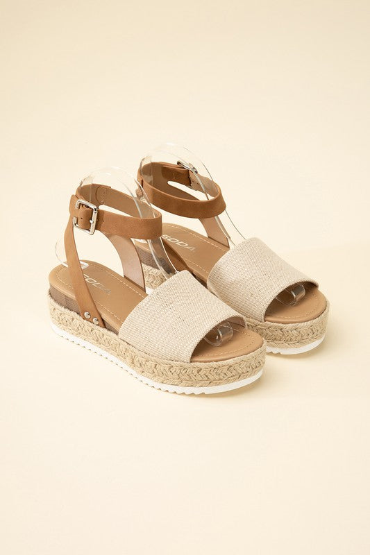 TOPIC-S Espadrille Ankle Strap Summer Sandals - Rosa Apparel