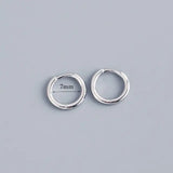 Stainless Steel Minimalist Huggie Hoop Earrings - Rosa Apparel