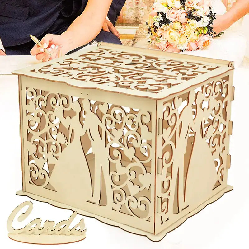 Wooden Wedding Gifts Card Boxes - Rosa Apparel