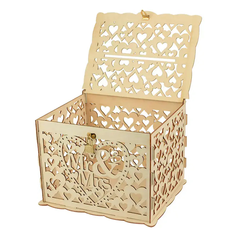 Wooden Wedding Gifts Card Boxes - Rosa Apparel