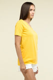 Zenana Casual Cotton V-Neck Short Sleeve T-Shirts - Rosa Apparel