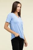 Zenana Casual Cotton V-Neck Short Sleeve T-Shirts - Rosa Apparel