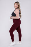 Zenana Casual Plus Premium Cotton Full Length Fitted Leggings - Rosa Apparel