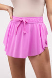 Zenana Casual Ruffle Hem Tennis Skirt with Hidden Inner Pockets - Rosa Apparel