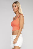 Zenana Cotton Square Neck Cropped Cami Top - Rosa Apparel