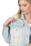 Zenana Oversized Denim Jacket - Rosa Apparel