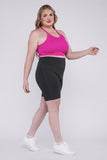 Zenana Plus Athletic High Rise Biker Shorts - Rosa Apparel