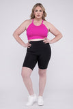 Zenana Plus Athletic High Rise Biker Shorts - Rosa Apparel