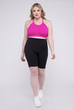 Zenana Plus Athletic High Rise Biker Shorts - Rosa Apparel