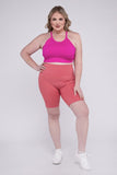 Zenana Plus Athletic High Rise Biker Shorts - Rosa Apparel