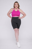 Zenana Plus Athletic High Rise Biker Shorts - Rosa Apparel