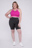 Zenana Plus Athletic High Rise Biker Shorts - Rosa Apparel