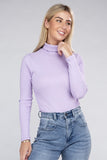 Long-Sleeve Turtleneck Bodysuit Ambiance Apparel