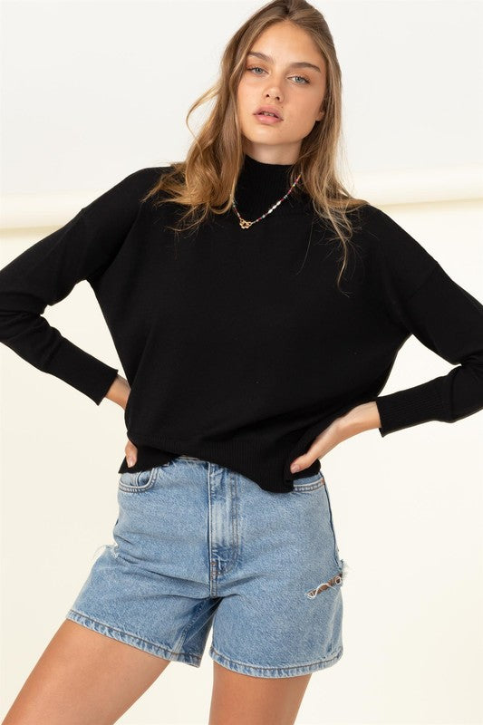 Warm Personality High-Neckline Sweater HYFVE