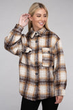 Cozy Plaid Flannel Shacket Ambiance Apparel