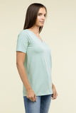 Zenana Casual Cotton V-Neck Short Sleeve T-Shirts ZENANA