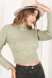 Crop mock neck sweater Lilou