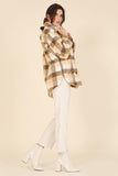 Plaid sherpa jacket with pockets Lilou