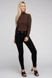 Long-Sleeve Turtleneck Bodysuit Ambiance Apparel