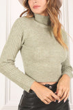 Crop mock neck sweater Lilou