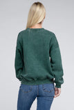 Acid Wash Fleece Oversized Pullover ZENANA