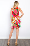 Be Stage Full Size Floral Sleeveless Mini Dress with Pockets Be Stage