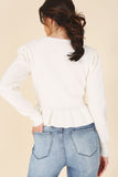 Peplum sweater top Lilou