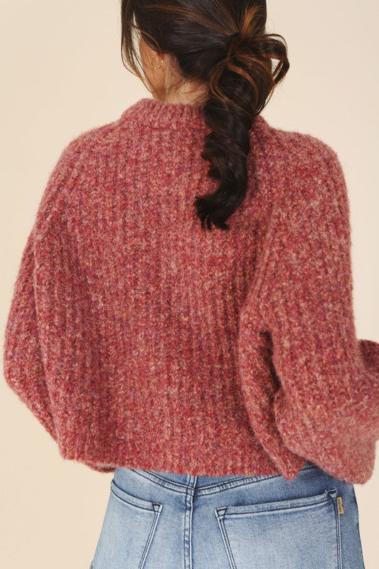 Melange multicolor sweater top Lilou