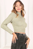 Crop mock neck sweater Lilou