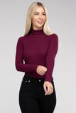 Long-Sleeve Turtleneck Bodysuit Ambiance Apparel