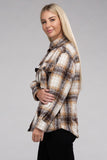 Cozy Plaid Flannel Shacket Ambiance Apparel