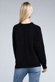 Raglan Chenille Sweater ZENANA