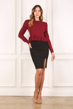 Peplum sweater top Lilou