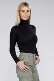 Long-Sleeve Turtleneck Bodysuit Ambiance Apparel