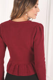 Peplum sweater top Lilou