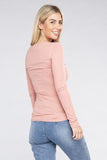 Essential V-Neck Long Sleeve T-Shirt Ambiance Apparel