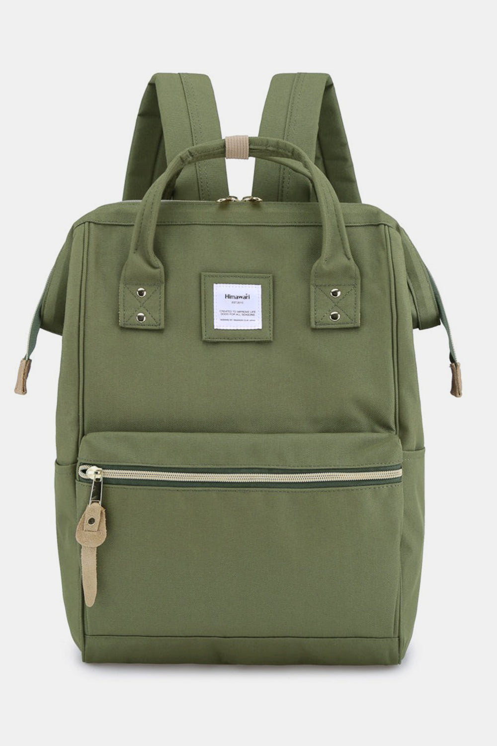 Himawari Waterproof Canvas Backpack Bag with Side Pockets Trendsi