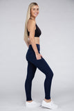 Active Leggings Featuring Concealed Pockets Ambiance Apparel