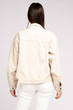 Oversized ribbed shacket POL