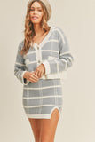 MABLE Plaid Button Down Sweater Cardigan and Mini Skirt Set Trendsi