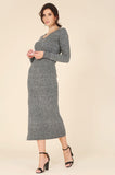 V-Neck Sweater Maxi Dress Lilou