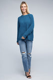 Raglan Chenille Sweater ZENANA