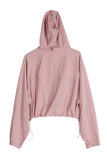 Lilou Long Sleeves Front Zipper Windbreaker With Hood