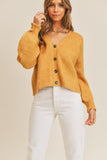 MABLE Long Sleeve Button Down Sweater Cardigan Trendsi