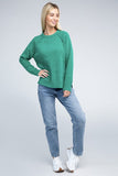 Raglan Chenille Sweater ZENANA