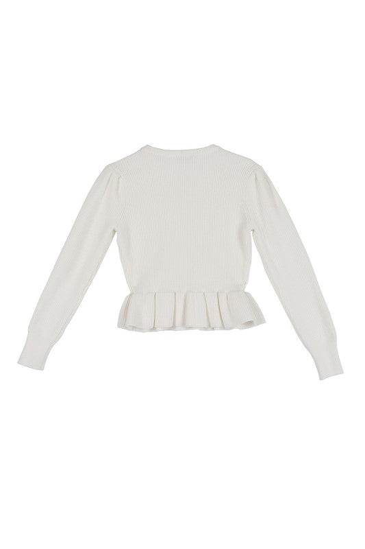 Peplum sweater top Lilou